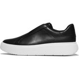 FitFlop - RTG Leather Laceless Sneakers - Zwart - Schoen
