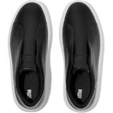 FitFlop - RTG Leather Laceless Sneakers - Zwart - Schoen