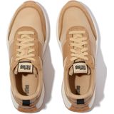 FitFlop - F-Mode Flow Sneaker Nylon Suede Mix - Camel Mix - Schoen