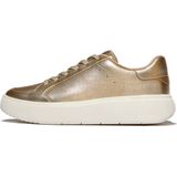 FitFlop - RTG Metallic-Leather Sneakers - Zilver - Schoen