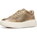 FitFlop - RTG Metallic-Leather Sneakers - Zilver - Schoen