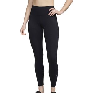 Nike One High-waisted Dames Legging Dames - Tights - Kleur Zwart - Maat S