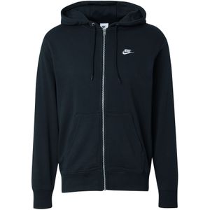 Nike - Club Fleece - Sweatshirt - Zwart - Katoen/Polyester
