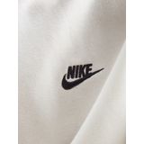 Nike - Club - Sweatshirt - Wit - Katoen/Polyester - Geborduurd Logo