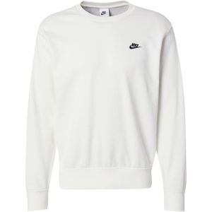 Nike - Club - Sweatshirt - Wit - Katoen/Polyester - Geborduurd Logo