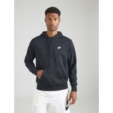 Nike - Club - Sweatshirt - Zwart - Katoen - Met Logo