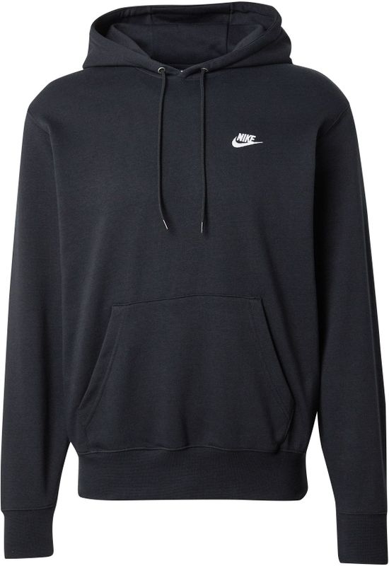 Nike - Club - Sweatshirt - Zwart - Katoen - Met Logo