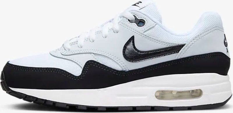Nike - Air Max 1 - Sneakers - Zwart / Wit / Grijs - Unisex