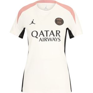 Nike PSG Shirt PSG W Nk Df Strk Ss Top K 3R, Pale Ivory/Black/Rust Pink/Black, FQ2486-111, S