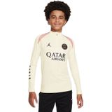 Nike Paris Saint-Germain x Jordan Trainingstrui 1/4-Zip Kids - Gebroken Wit Roze Zwart