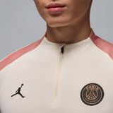 Nike Paris Saint-Germain x Jordan Trainingstrui 1/4-Zip - Gebroken Wit Roze Zwart