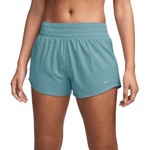 Nike one dri-fit mid-rise short in de kleur blauw