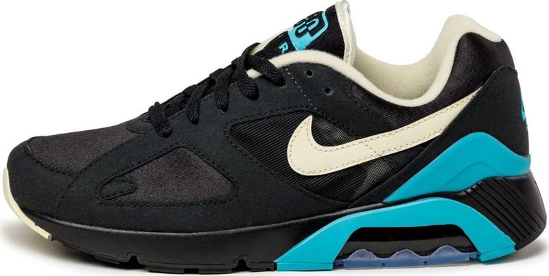 Nike - Air 180 - Sneakers - Zwart - Bovenmateriaal van Mesh en Suède