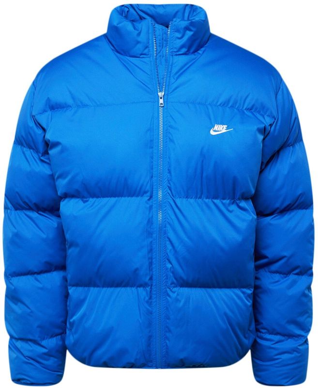 Nike Club Puffer Heren Jassen - Blauw - Maat: S - Katoen Jersey - Foot Locker