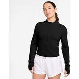 Nike - Zenvy Dri-FIT - Damestop - Zwart - Met Ritssluiting en Lange Mouwen