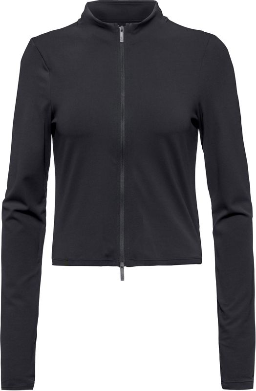 Nike - Zenvy Dri-FIT - Damestop - Zwart - Met Ritssluiting en Lange Mouwen