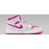 Nike Air Jordan 1 Mid GS Fire Pink - Sneakers - Kinderen - Meisjes - Wit Roze
