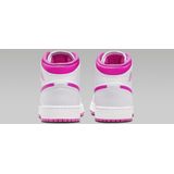 Nike Air Jordan 1 Mid GS Fire Pink - Sneakers - Kinderen - Meisjes - Wit Roze