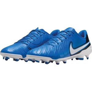 Nike - Legend 10 Club FG/MG - Voetbalschoenen - Blauw - Wit - Zwart - Synthetisch materiaal