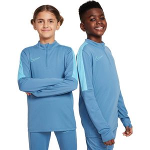 NIKE dri fit academy23 big kids' so T shirt voetbal train lm jonge Blauw