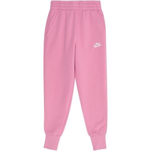 Nike - Club Fleece - Aansluitende Meisjesbroek - Groen - Hoge Taille