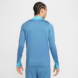 Nike strike dri-fit 1/2-zip top in de kleur blauw.