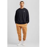 Nike Club Fleece oversized herentop van sweatstof met ronde hals - Zwart