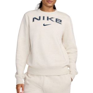 Loungewear - Ronde Hals Trui - Blauw - Katoen/Polyester - Fleece Stof