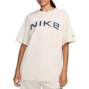 Nike ruimvallend T-shirt met korte mouwen en graphic voor dames - Bruin