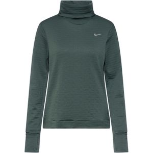 Nike - Therma-FIT Swift Turtleneck Top - Donkergroen - 95% Polyester - 5% Elastaan