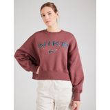 Nike, Dames, Sweatshirts & Hoodies, Bruin, Maat: XS Katoen,
