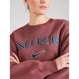 Nike, Dames, Sweatshirts & Hoodies, Bruin, Maat: XS Katoen,