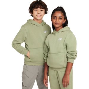 Nike Sportswear Club Fleece Hoodie Kids Lichtgroen Wit