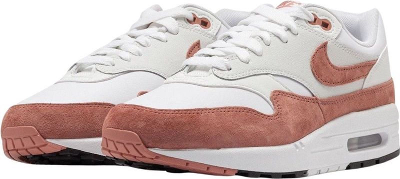 Nike - Air Max 1 '87 - Sneakers - White/Canyon Pink - Dames