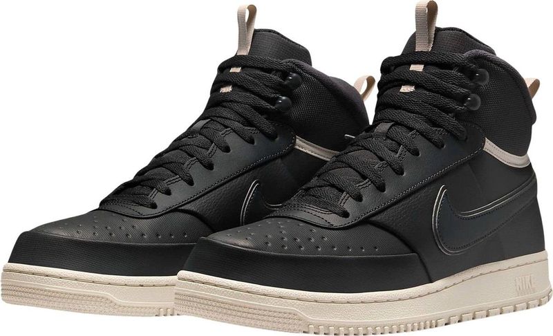 Nike Court Vision Mid Sneakers Heren - Zeer Donkergrijs