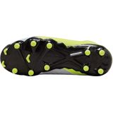 Nike Phantom Luna II Academy Gras / Kunstgras Voetbalschoenen (MG) Kids Neongeel Zilver Zwart