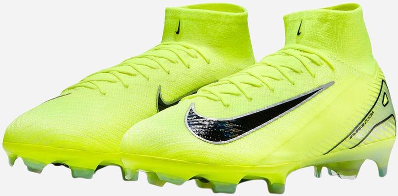 Nike Mercurial Superfly 10 Elite high top voetbalschoenen (stevige ondergrond) - Geel