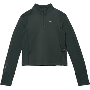 Nike Trui groen (Maat: 152) - Effen - Halslijn: Opstaande kraag met rits,