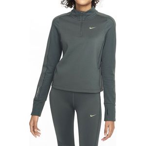 Nike Pro Therma Kinder Top - Groen - Longsleeve voor Training in de Kou