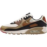 Nike Air Max 90 sneakers voor dames, 37,5 EU, Phantom Lt British Tan Black Fire Red, 37.5 EU