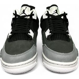 Nike - Air Jordan 4 Retro Fear - Hardloopschoenen - Grijs - Nubuck