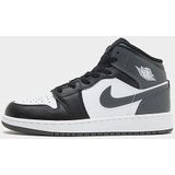 Jordan - Aj1 Mid - Unisex Schoenen - Zwart - Leer