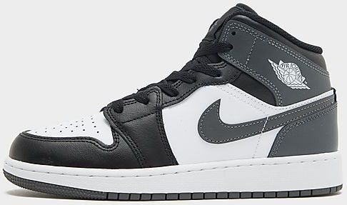 Jordan - Aj1 Mid - Unisex Schoenen - Zwart - Leer