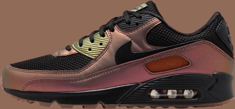 Nike - Air Max 90 - Sneakers - Metallic Copper - Leer en Textiel