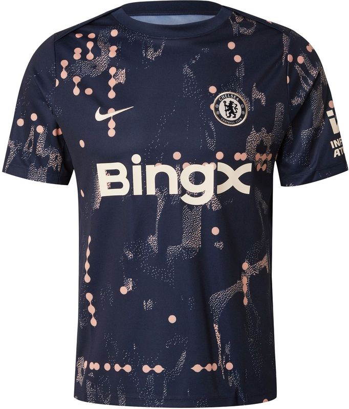 Chelsea FC - Academy Pro SE - Warming-up Voetbalshirt - Blauw - Korte Mouwen