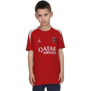 Paris Saint-Germain Strike Vierde Jordan Dri-FIT knit voetbaltop met korte mouwen voor kids - Rood