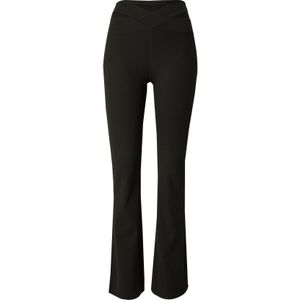 Nike Zenvy Rib legging met hoge taille en wijde pijpen voor dames - Zwart