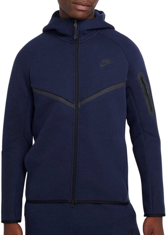Nike Tech Fleece Hoodie - Marine Kleur