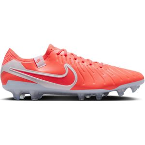 Nike Heren Legend 10 Elite FG - Hot Lava Wit - Voetbalschoenen