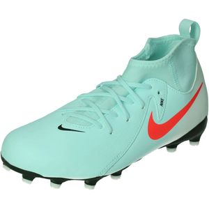 Nike Phantom Luna II Academy Gras / Kunstgras Voetbalschoenen (MG) Kids Mintgroen Rood Zwart